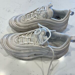 Men’s nuke air max 97 all white size 9